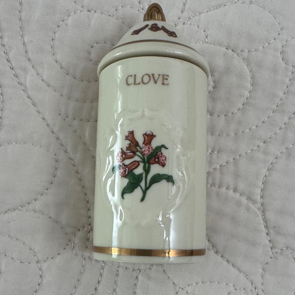 Floral Ceramic Clove Canister